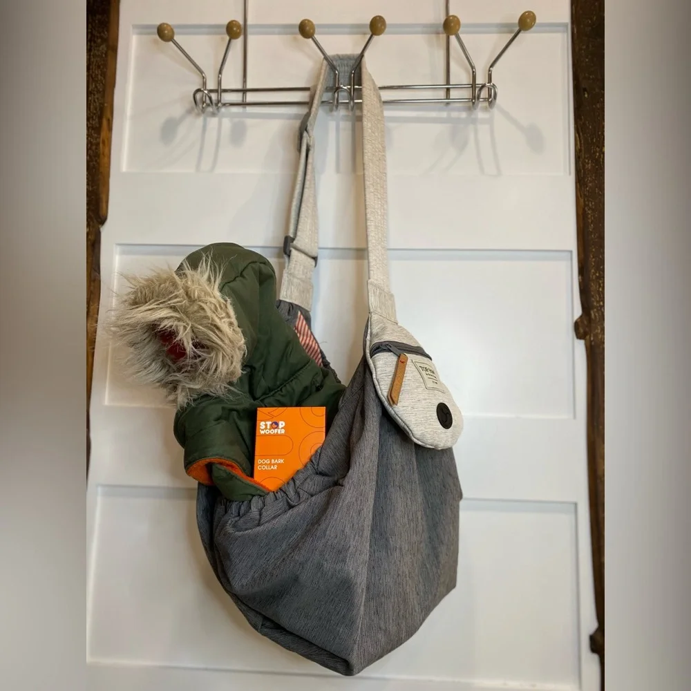 Top Paw Dog Carrier – Gray/Cream 36